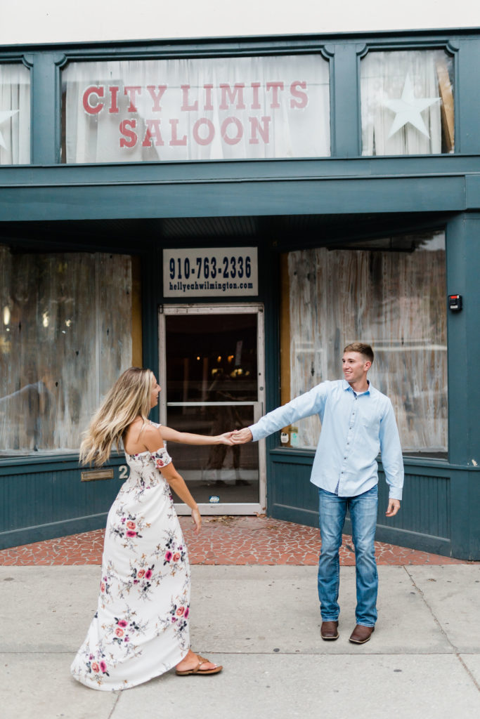 Wedding and Engagement Photography North Carolina, Wilmington NC Wedding Photo and Video, Downtown Wilmington engagement session