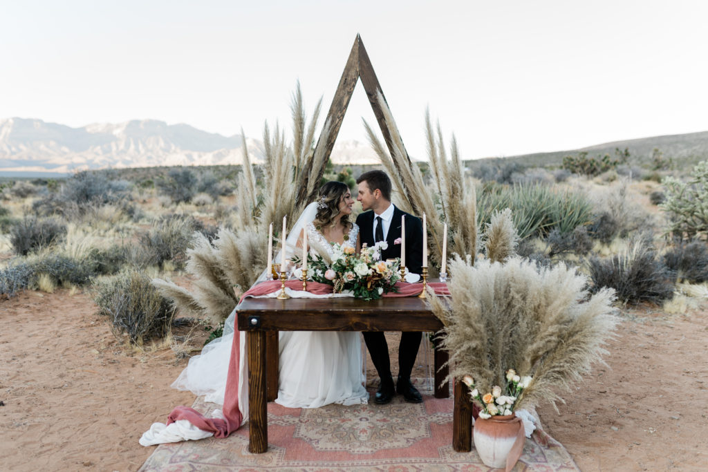 Desert Boho Inspired Red Rock Canyon Elopement Photos, Destination Wedding Photographers, Las Vegas, The Joyner Company, Destination Elopement Location Ideas