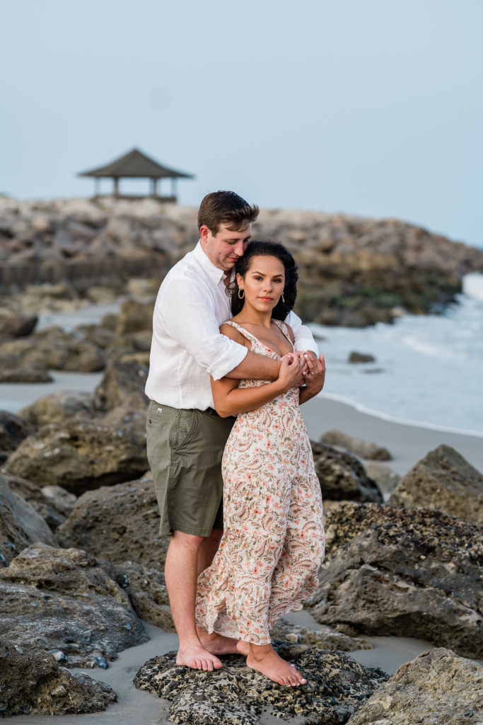 Engagement, Photography, North Carolina, Fort Fisher, Kure Beach, Wilmington, Sunset, Beach, Fiancé, Marraige